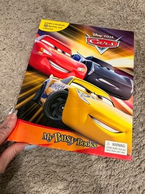 Cars My Busy Books - Yellow, Red & Black Toy Playset-nwot